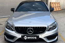 Mercedes C-сlass W205 2014-2021 Parrilla Delantera Panamericana GT Negra (para Avantgarde/AMG-Line/C43 AMG) foto 6