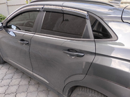 Hyundai Kona 2017-2023 Deflectores de ventana con moldura cromada (4 uds, Niken) foto 7