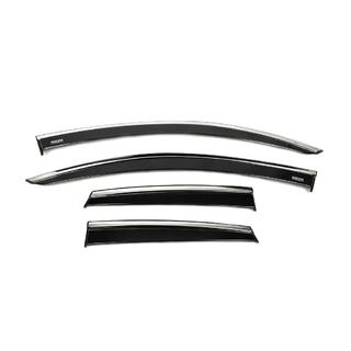 Deflectores de ventana con moldura cromada (4 uds, Niken) Opel Crossland X 2017-2024 foto 1