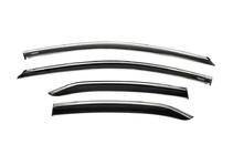 Toyota Camry 2017–2023 Deflectores de ventana con moldura cromada (4 uds, Niken) foto 1