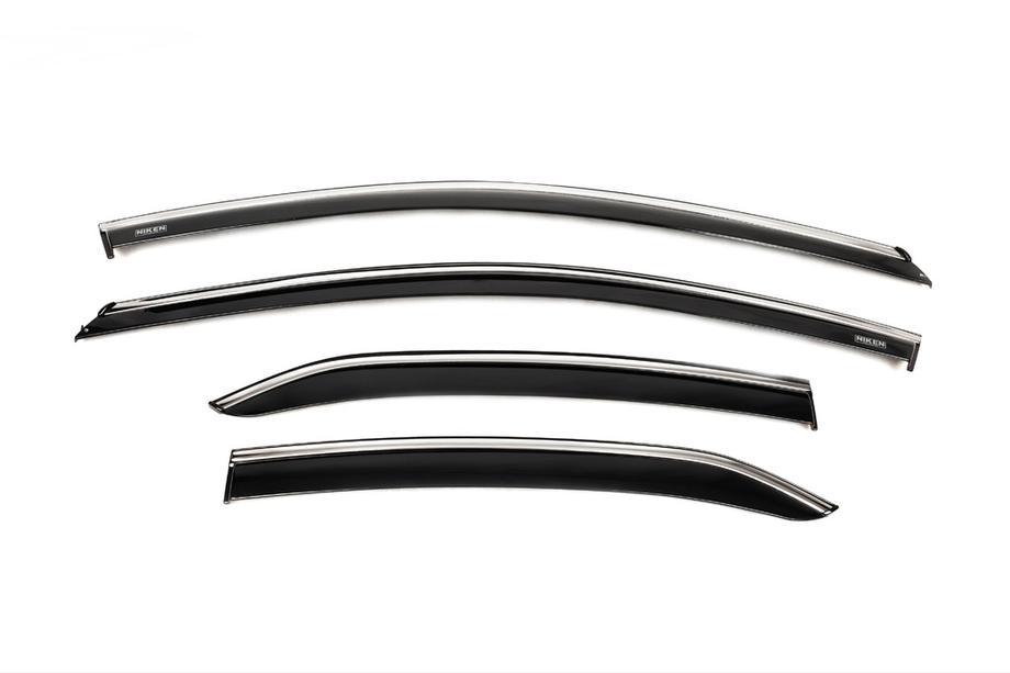 Toyota Camry 2017–2023 Deflectores de ventana con moldura cromada (4 uds, Niken) Image