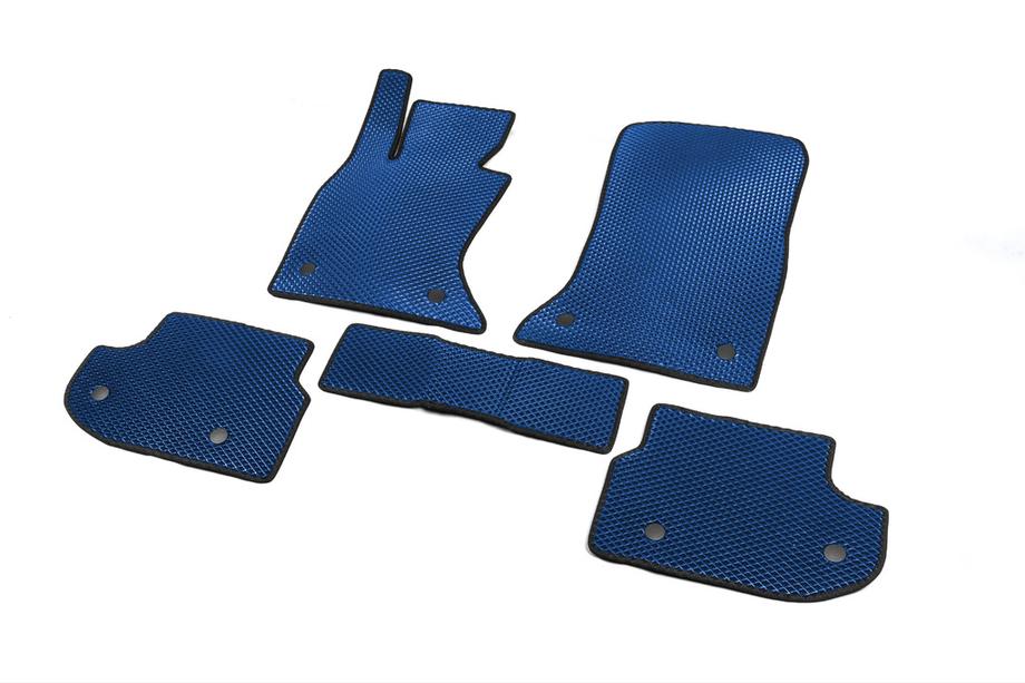 BMW 5 Series F10/F11 2010–2016 Alfombrillas 2013-2016 (EVA, azul) Image