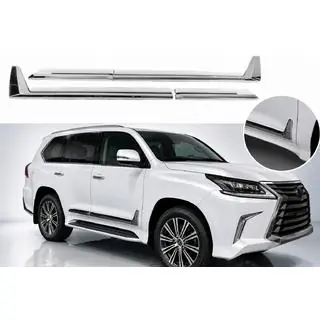 Molduras de Puerta F-Sport Blanco+Cromo (4 uds, ABS)
