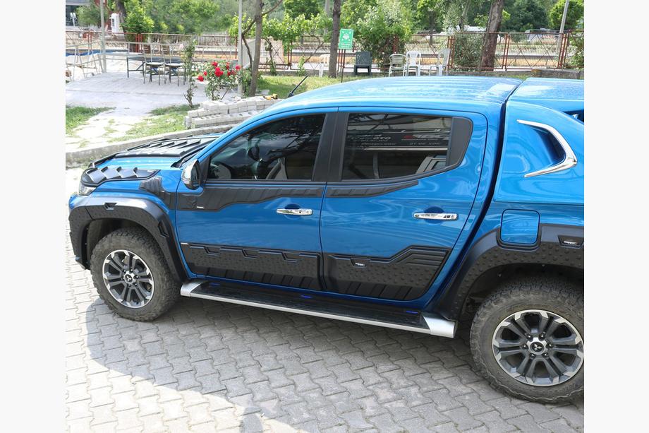 Mitsubishi L200 2015-2024 Molduras de puertas EuroCap (6 uds, ABS) Foto 7
