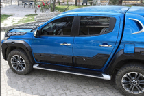 Fiat Fullback 2016- Molduras de puertas EuroCap (6 uds, ABS) foto 3