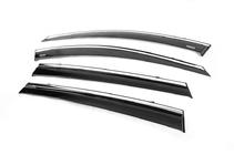 Toyota Rav 4 2013-2018 Deflectores de ventana con moldura cromada (4 uds, Niken) foto 2