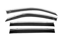 Lexus LX570/450d 2008-2022 Deflectores de ventana con moldura cromada (4 uds, Niken) foto 4