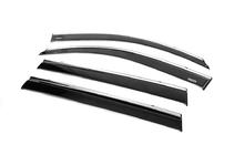 Toyota Highlander 2008-2013 Deflectores de ventana con moldura cromada (4 uds, Niken) foto 8