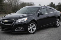 Chevrolet Malibu 2011-2018 Deflectores de ventana con moldura cromada (4 uds, Niken) foto 1