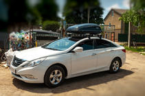 Hyundai Sonata YF 2010-2014 Barras de techo para techo liso (2 uds, Asaf V4) foto 8