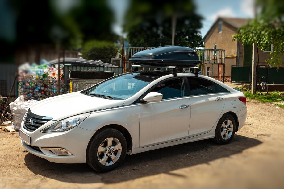 Hyundai Sonata YF 2010-2014 Barras de techo para techo liso (2 uds, Asaf V4) Foto 8