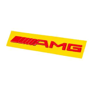 Emblema AMG (20cm, ABS, rojo) foto 1