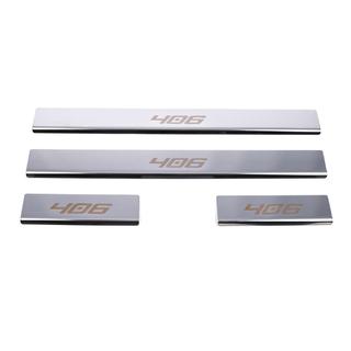 Protecciones de umbral Carmos (4 uds, acero inoxidable) Peugeot 406 1995-2004 foto 2