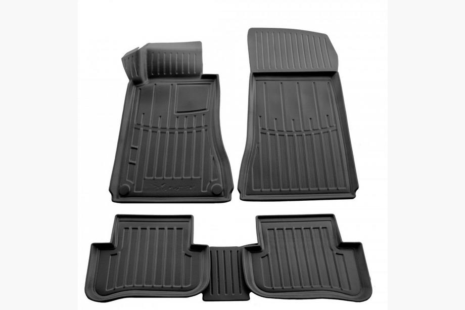 Mercedes C-class W203 2000-2007 Alfombrillas de goma Stingray 3D (5 uds, poliuretano) Image