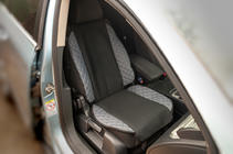 Funda de asiento ECO y tela (1 ud, Gris con costura gris + tela) foto 1