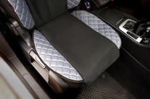 Funda de asiento ECO y tela (1 ud, Gris con costura gris + tela) foto 6