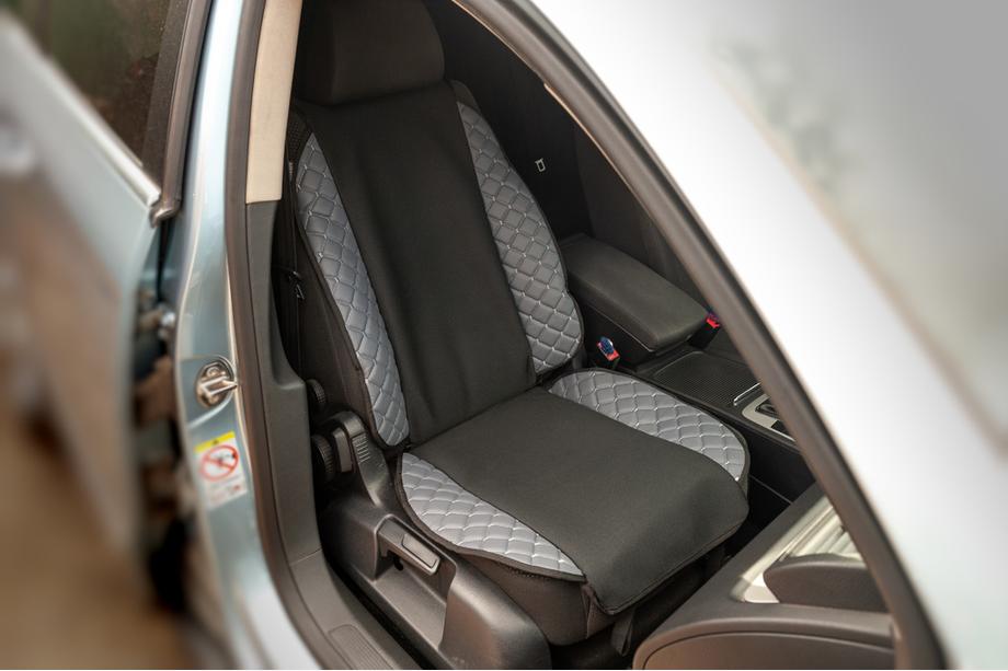 Funda de asiento ECO y tela (1 ud, Gris con costura gris + tela) Image