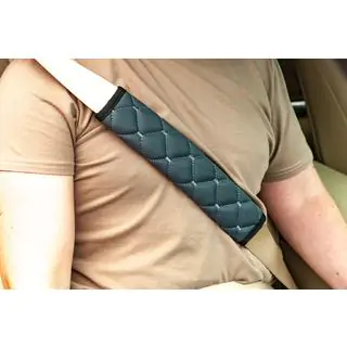Fundas para cinturón de seguridad ECO (2 uds, Gris con costura gris) foto 1