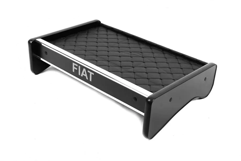 Fiat Ducato 2006-2025 Estante para salpicadero (Negro con costura negra) Image