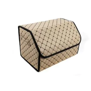 Bolsa organizadora de maletero ECO (50x30x30, beige) foto 4