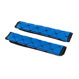 Fundas para cinturón de seguridad ECO (2 uds, Azul con costura negra) foto 4