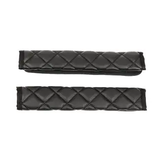 Fundas para cinturón de seguridad ECO (2 uds, Negro con costura negra) foto 4