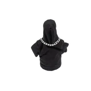 Funda de Palanca de Cambios Estilo Sudadera (Negro, Cordón Blanco) foto 4