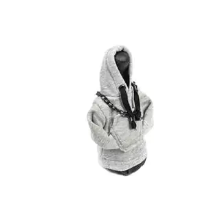 Funda palanca de cambios sudadera (gris, cordón negro) foto 3