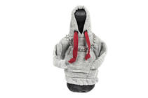 Funda palanca de cambios tipo hoodie (gris, cordón burdeos) foto 1