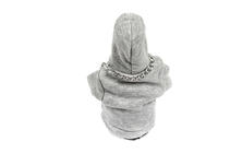 Funda palanca de cambios tipo hoodie (gris, cordón burdeos) foto 4