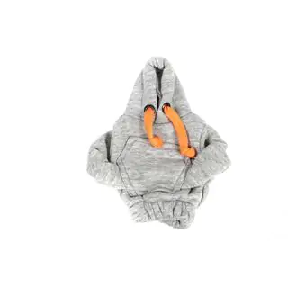 Funda palanca de cambios sudadera (gris, cordón naranja) foto 3