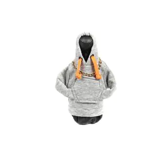 Funda palanca de cambios sudadera (gris, cordón naranja) foto 1