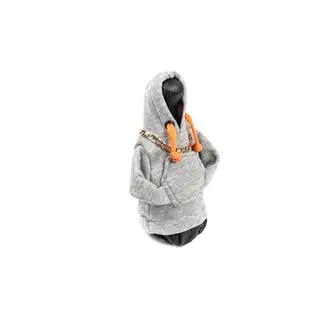 Funda palanca de cambios sudadera (gris, cordón naranja) foto 2