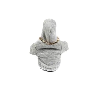 Funda palanca de cambios sudadera (gris, cordón naranja) foto 4