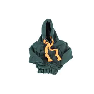 Funda para palanca de cambios estilo sudadera (verde, cordón naranja) foto 3
