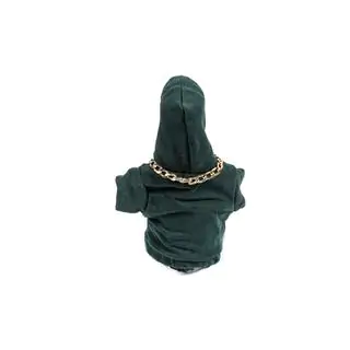 Funda para palanca de cambios estilo sudadera (verde, cordón naranja) foto 4
