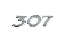 Peugeot 307 2001-2008 Inscripción 307 (105mm x 30mm) foto 1