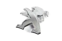 Peugeot 206 1998-2024 Emblema trasero 9673873277 (80mm x 70mm) foto 2