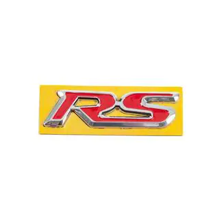 Emblema RS rojo con cromo (95mm x 25mm) foto 1