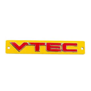 Emblema VTEC rojo con cromo (110mm x 15mm) foto 1