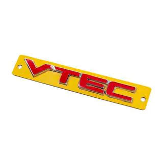 Emblema VTEC rojo con cromo (110mm x 15mm) foto 2