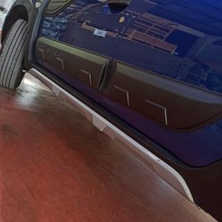 Cubiertas de faldones laterales EuroCap (2 uds, gris) Renault Duster 2018-2024 foto 1