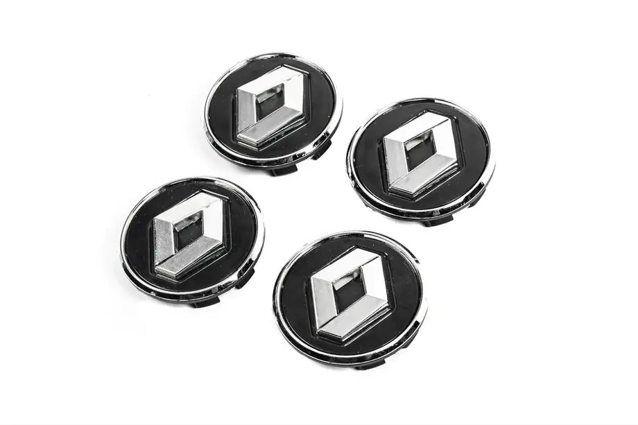 Renault Tapacubos negros con aro 81568 (57mm a 49mm, juego de 4) Image