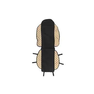 Funda de asiento ECO y tela OLD (1 ud, Beige con costura negra + tela) foto 2