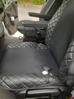 Funda de asiento ECO y tela (1 ud, Negro con costura negra + tela) foto 4