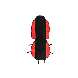 Funda de asiento ECO y tela (1 ud, Roja con costura negra + tela) foto 1