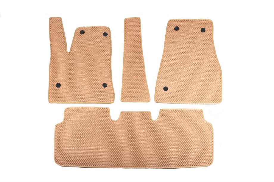 Tesla Model S 2012– Alfombrillas EVA (2012-2021, beige) Image