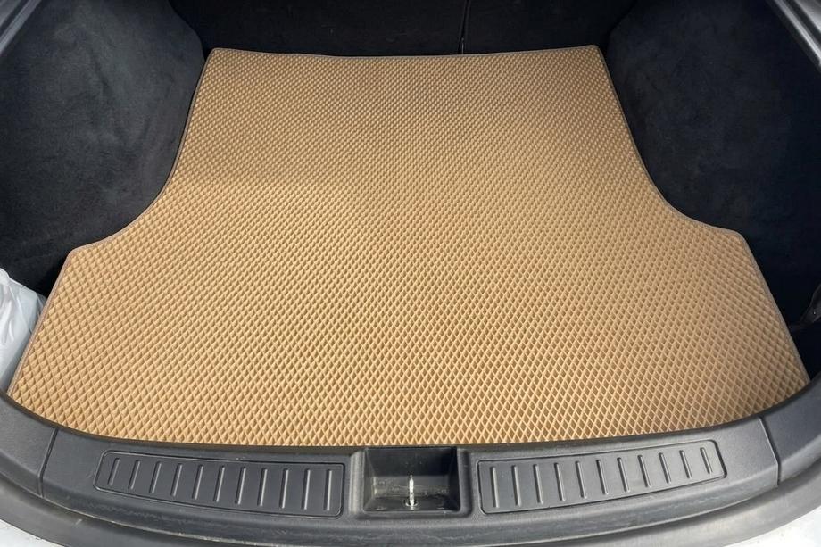 Tesla Model S 2012– Alfombrilla de maletero trasera EVA (2012-2021, Beige) Image