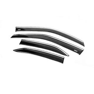 Deflectores de ventana con moldura cromada (4 uds, Niken) Toyota Yaris/Yaris Cross (XP210) 2020- foto 1