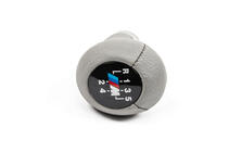 BMW Serie 3 E30 1982–1994 Pomo de cambio OEM (piel sintética, gris liso) foto 5